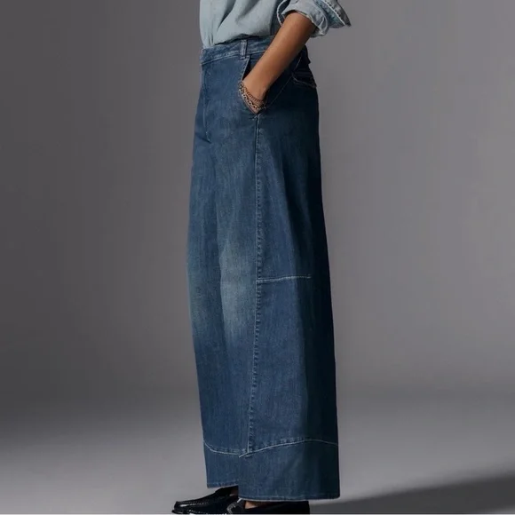 Pilcro Full Curve High-Rise Wide-Leg Jeans Women’s Size 30 - Picture 3 of 12